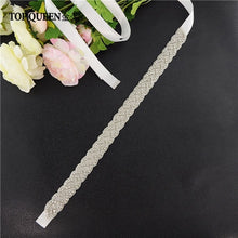 Load image into Gallery viewer, TOPQUEEN S216 Women's Rhinestones Handmade Belt Wedding Dress Belt Accessories