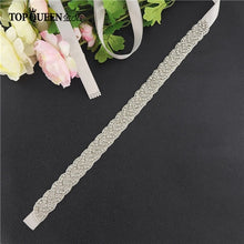 Load image into Gallery viewer, TOPQUEEN S216 Women's Rhinestones Handmade Belt Wedding Dress Belt Accessories