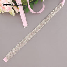 Load image into Gallery viewer, TOPQUEEN S216 Women's Rhinestones Handmade Belt Wedding Dress Belt Accessories