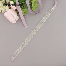 Load image into Gallery viewer, TOPQUEEN S216 Women's Rhinestones Handmade Belt Wedding Dress Belt Accessories