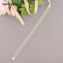 Load image into Gallery viewer, TOPQUEEN S216 Women's Rhinestones Handmade Belt Wedding Dress Belt Accessories