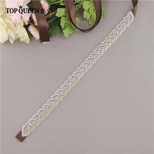 Load image into Gallery viewer, TOPQUEEN S216 Women's Rhinestones Handmade Belt Wedding Dress Belt Accessories