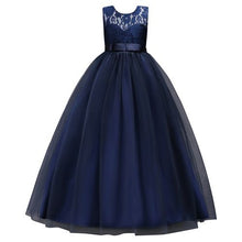 Load image into Gallery viewer, Princess Pink Lace Flower Girl Dresses 2019 Tulle Girls Pageant Dresses First Communion Dresses Kids Evening Gowns