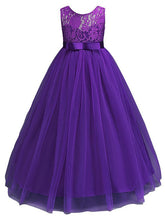 Load image into Gallery viewer, Princess Pink Lace Flower Girl Dresses 2019 Tulle Girls Pageant Dresses First Communion Dresses Kids Evening Gowns