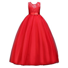 Load image into Gallery viewer, Princess Pink Lace Flower Girl Dresses 2019 Tulle Girls Pageant Dresses First Communion Dresses Kids Evening Gowns