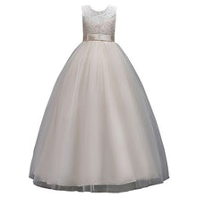 Load image into Gallery viewer, Princess Pink Lace Flower Girl Dresses 2019 Tulle Girls Pageant Dresses First Communion Dresses Kids Evening Gowns