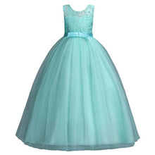 Load image into Gallery viewer, Princess Pink Lace Flower Girl Dresses 2019 Tulle Girls Pageant Dresses First Communion Dresses Kids Evening Gowns